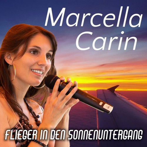 Flieger in den Sonnenuntergang