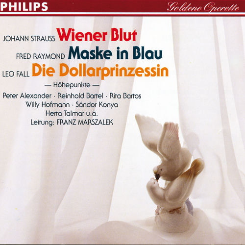 Wiener Blut - Maske in Blau - Die Dollarprinzessin