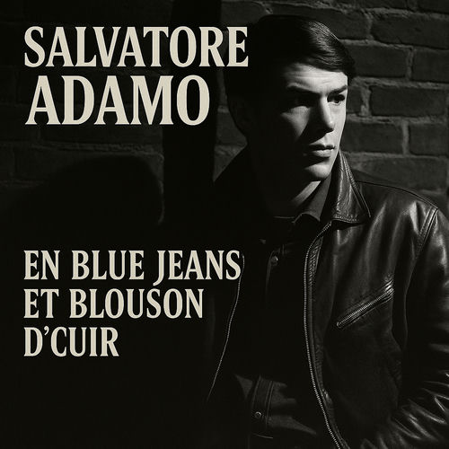 En Blue Jeans Et Blouson d'Cuir